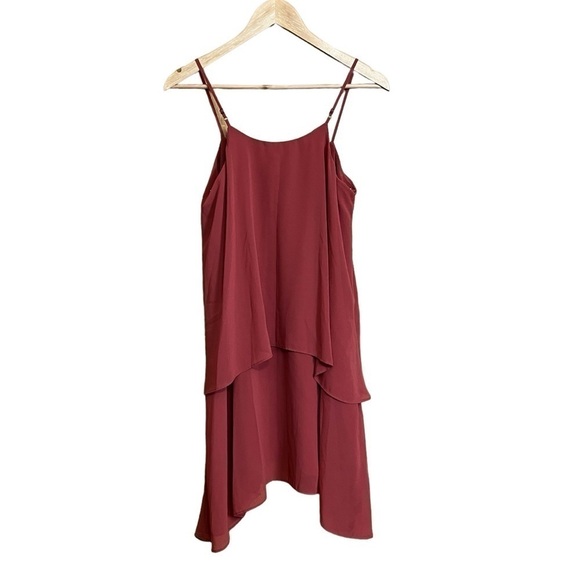 BCBGeneration Layered Tank Spaghetti Dress in Tandori Spice. Size XXS #1182 - Picture 4 of 8